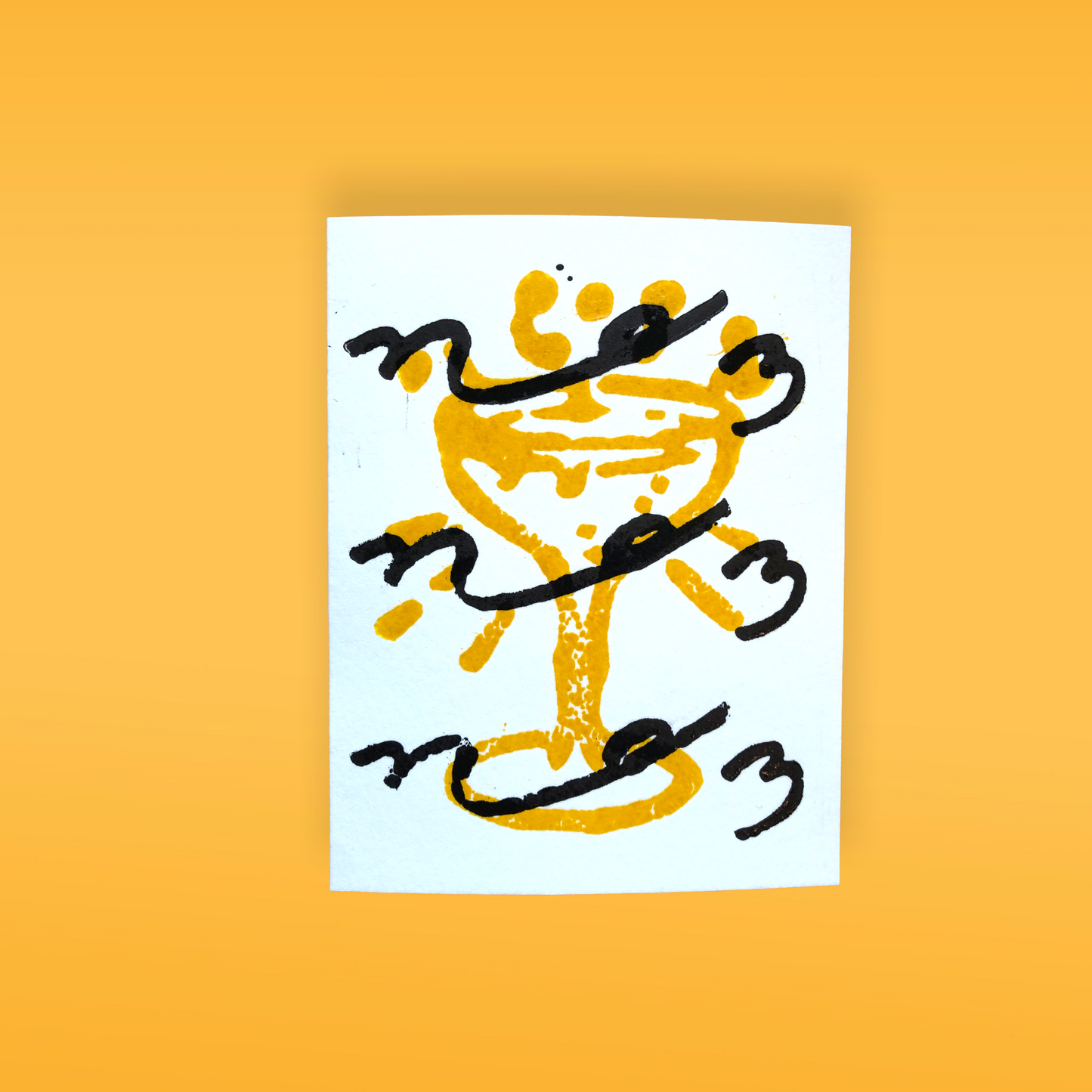 Letterpress Card: Congratulations Shorthand Greeting