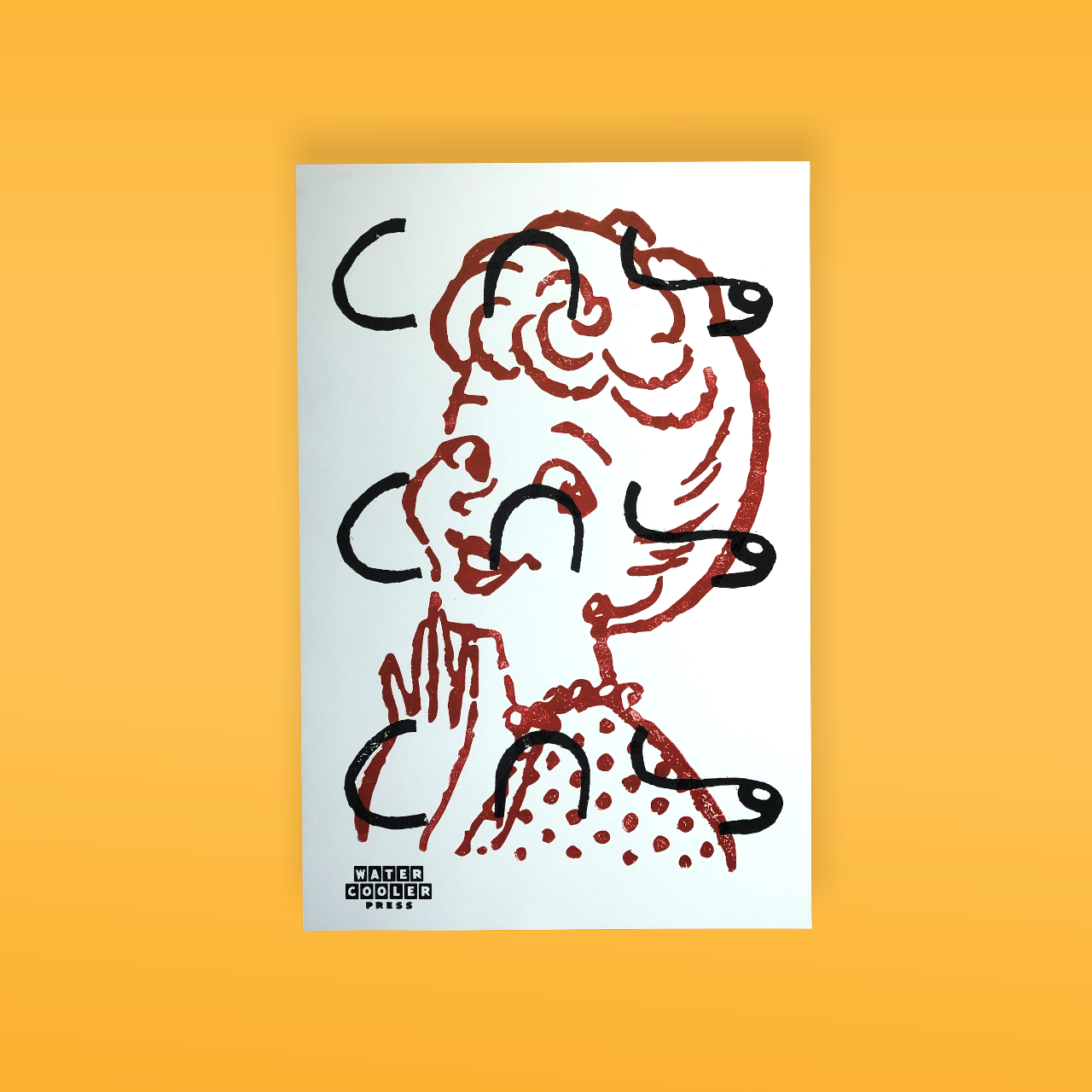 Letterpress Art Poster: Per Your Request Shorthand