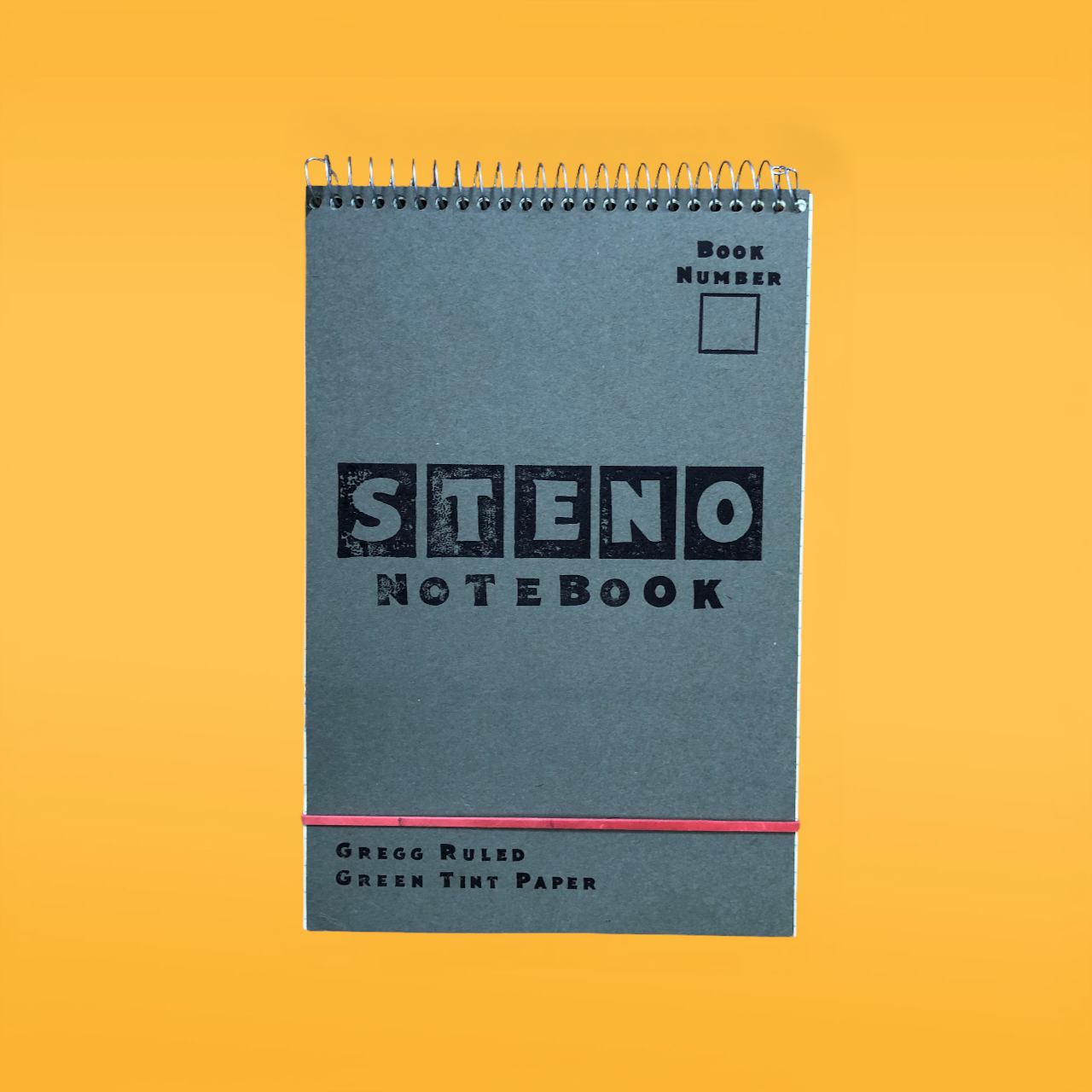 Letterpress Steno Notebook: Gregg Ruled with Green Tint Paper – Water ...